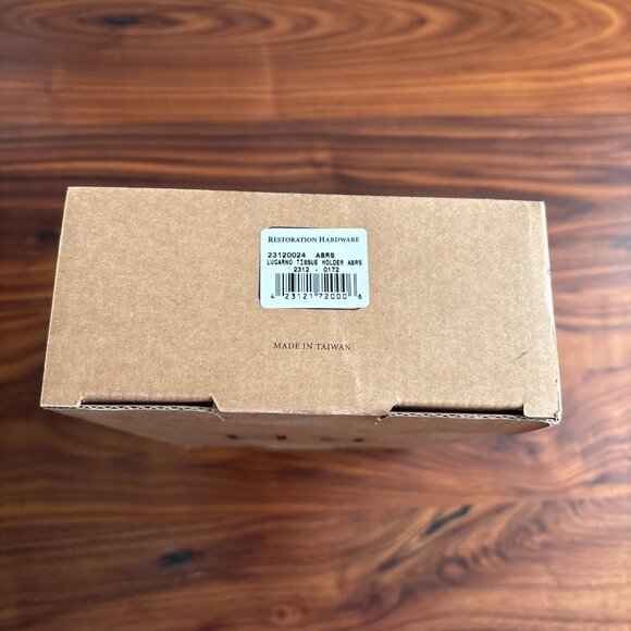 RH Lugarno Tissue Holder – Solid Brass, Burnished Finish - Picture 3 of 8